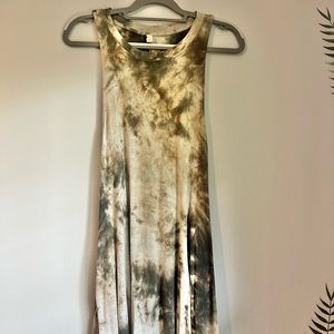 Wishlist multi-colored shift midi dress with pockets